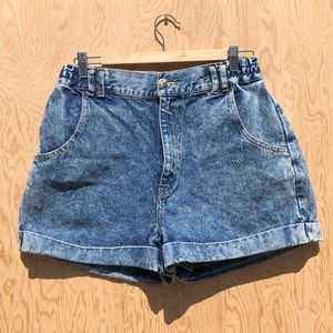 Vintage high waisted denim shorts